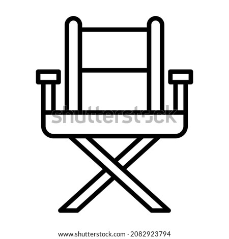 Director Chair icon vector image. Can also be used for web apps, mobile apps and print media.