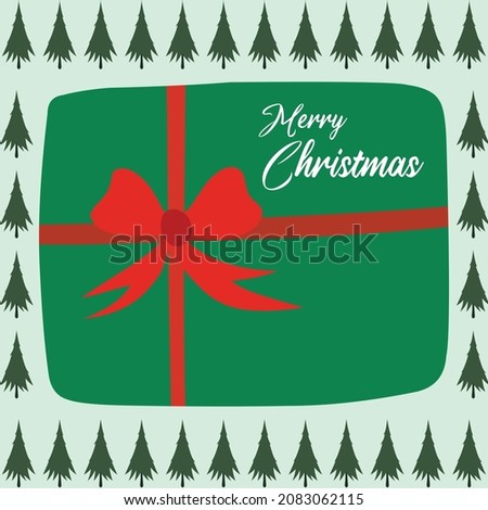 Illustration vector graphic of Merry Christmas, for greeting cards and background.