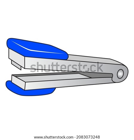 stapler vector illustration,isolated on white background,top view