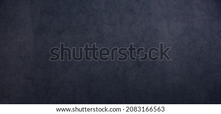Abstract Grunge Dark Gray Background. Beautiful Decorative Stucco Wall Room. Art Rough Concrete Texture Banner With Space For Design