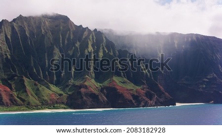 mountain coast cape rocks coastline panorama landscape