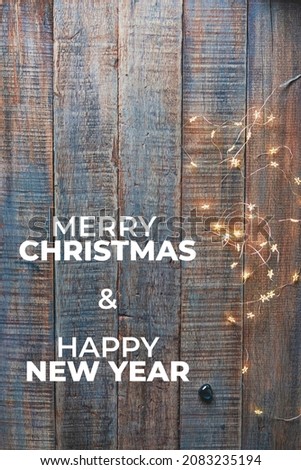 brown wooden fence Christmas and new year