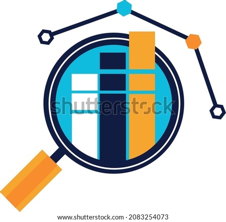 Trading App Logo Search Icon vector logo