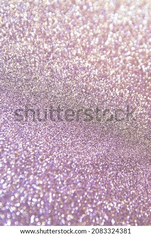 Glitter background image, bokeh and line of focus