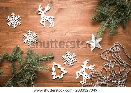 background christmas on wood new year
