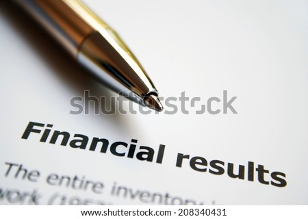 Financial result Royalty-Free Stock Photo #208340431