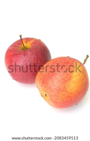 Red Apples On White Background