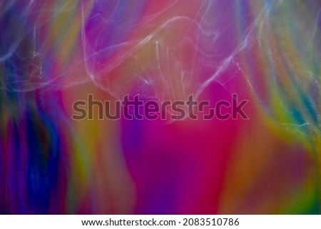 Holographic neon multicoloured abstract pattern