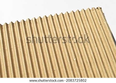 Brown and beige corrugated cardboard, very suitable for background