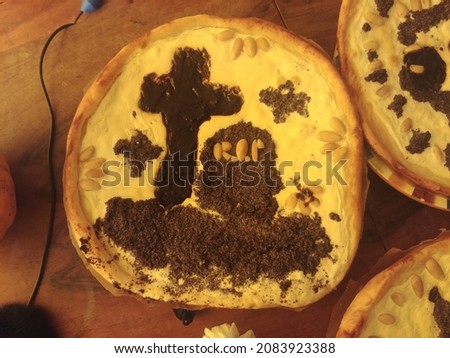 Czech cake in halloween style