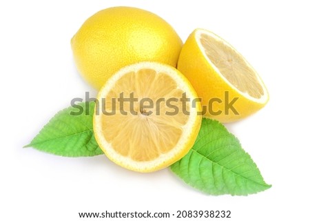Limon isolated on a white cutout