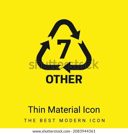 7 Other minimal bright yellow material icon