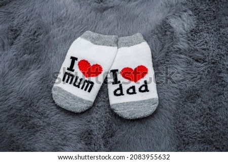 Pair of small baby socks