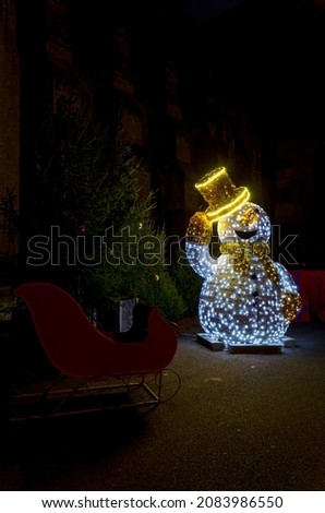 Christmas decoration in night atmosphere