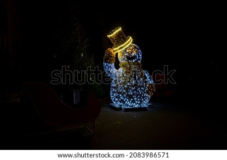 Christmas decoration in night atmosphere