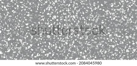 Terrazzo flooring vector seamless pattern. Texture of classic italian type of floor in Venetian style composed of natural stone, granite, quartz, marble, glass and concrete.White marble texture with n