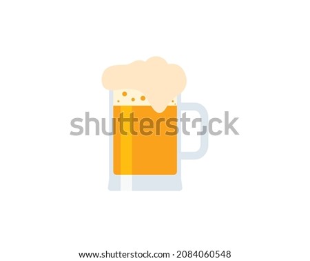 Beer mug vector isolated icon. Beer mug emoji illustration. Beer mug vector isolated emoticon Royalty-Free Stock Photo #2084060548