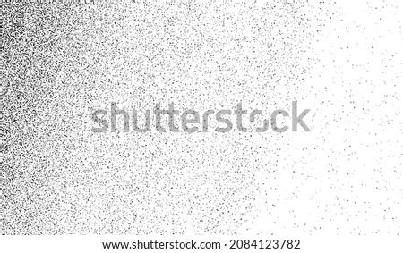Gradient stipple. Background noise. Grain pattern. Faded effect texture. Grunge distress. Halftone abstract gradient. Dot stipple. Black grainy vintage background. Noise texture. Vector illustration Royalty-Free Stock Photo #2084123782