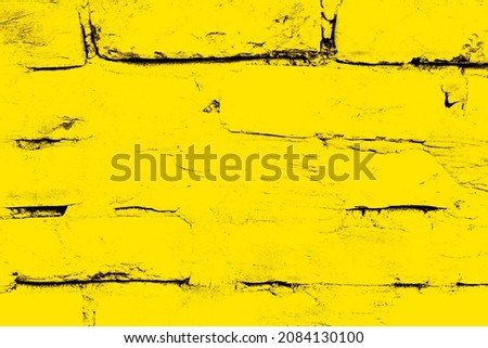 Abstract brick layout yellow texture background