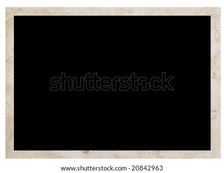 old frame isolated on white