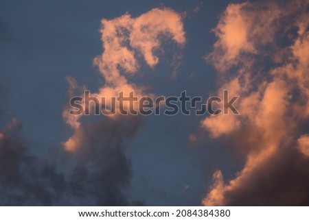 sunset in Rome with clouds