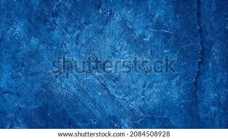 blue abstract grungy texture background of wall cement concrete