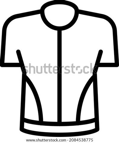 bicyclists Shirt Concept, Rider outfit Vector Icon Design,Cycling Sport Symbol, Bicycling Sign, Biking Equipment Stock Illustration