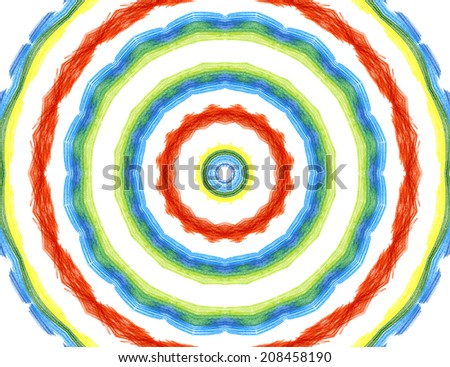 Bright background with abstract radial color pattern