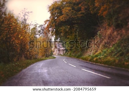 A beautiful autumn afternoon in The Lakes, Cumbria. A home just by the Lakes Royalty-Free Stock Photo #2084795659