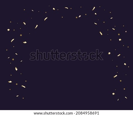 Pollen and firecracker sauce for promotions and events illustration set. party, gold, decorate, holiday, event. Vector drawing. Hand drawn style. Royalty-Free Stock Photo #2084958691