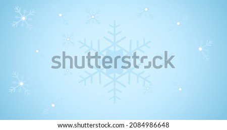 Digitally generated image of snowflakes pattern with copy space against gray background. christmas festivity, tradition