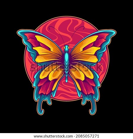 Beautiful Butterfly Illustration for your business or merchandise