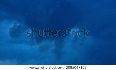 dark blue sky evening after rain background