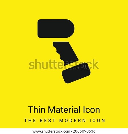 Barcode minimal bright yellow material icon
