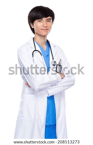 Serious doctor portrait