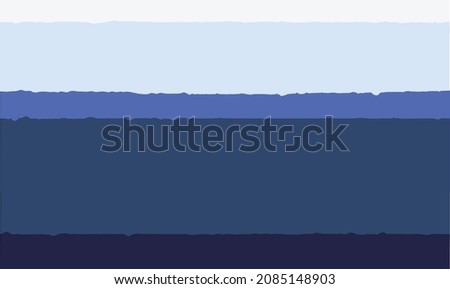 Creative abstract background of blue waves. Vector Illustration to show water waves, sea surface, design, art, landscape, magazine, poster, book cover, banner, flyer, booklet, print. Shades of blue.