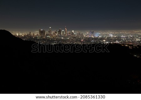 Los Angeles Downtown by night, CA, USA