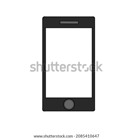 Phone Art Clip in white background, Illustration.