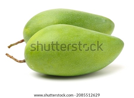 mangos on a white background Royalty-Free Stock Photo #2085512629