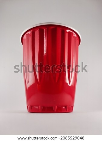 Red Cup in DIY lightbox 