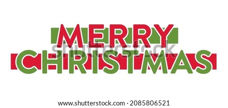 Merry Christmas Text, Merry Christmas Banner, Merry Christmas Greeting Card, Christmas Graphic, Holiday Greeting Card, Vector Illustration Background