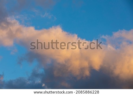 majestic clouds and blue sky