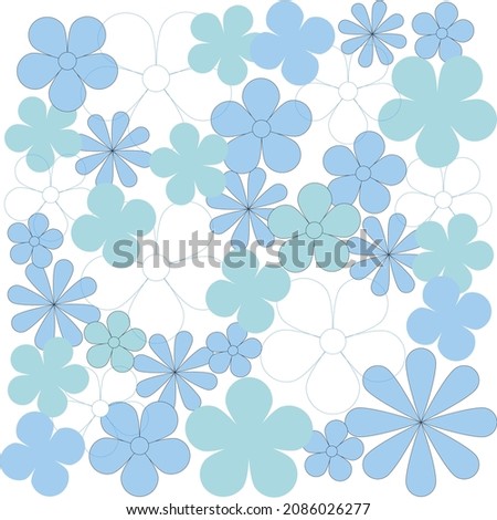 Flower seamless pattern vector design 
