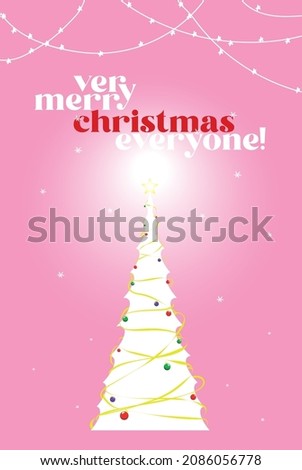 Christmas Postcard for Christmas Holiday for everyone happy new year 
