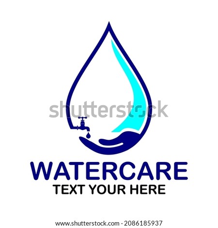 water care vector logo template illustration.This logo suitable for business
