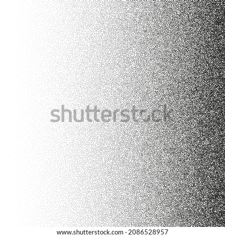 Noise gradient texture grain dot stipple vector background black pattern. Grunge fade dot noise gradient spray Royalty-Free Stock Photo #2086528957