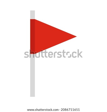 triangle flag clip art vector illustration