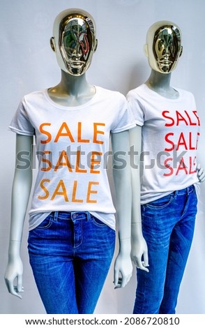 typical sale shirt at a mannequin - photo