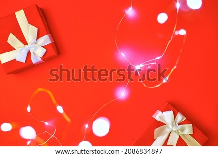 A studio photo of a Christmas background