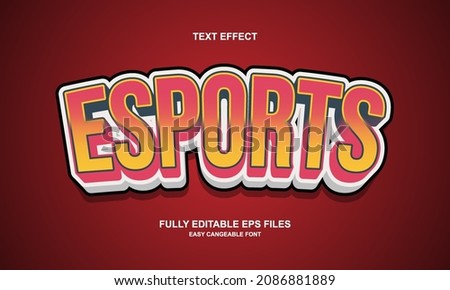 esports style editable text effect